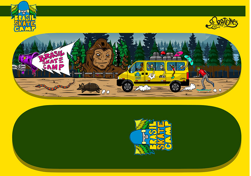 Deck oficial Brasil Skate Camp