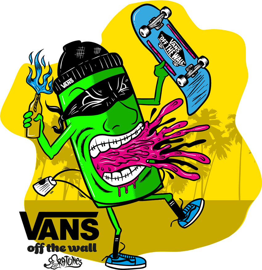 Vans 2021 illustration SPRAY - Ratones Art